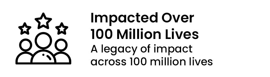 Impacted Over 100 Million Lives